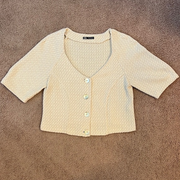 Beige ZARA blouse - Picture 1 of 5